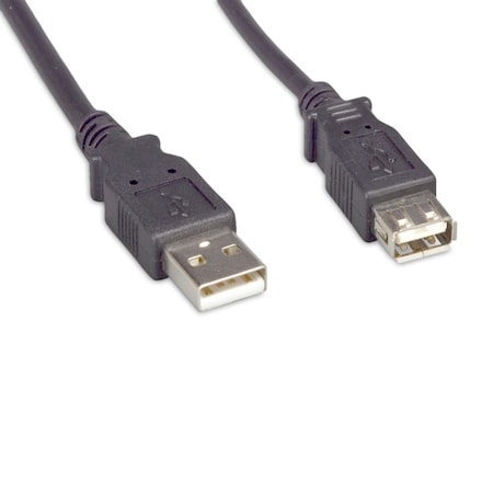 Enet Usb 2.0 A Male To A Female 3Ft Extension Black Cable USB2.0MAFA-3F